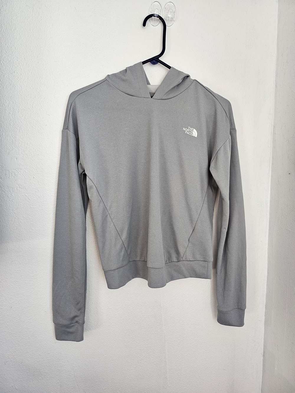 The North Face Women’s Light Gray Hoodie Sweatshirt